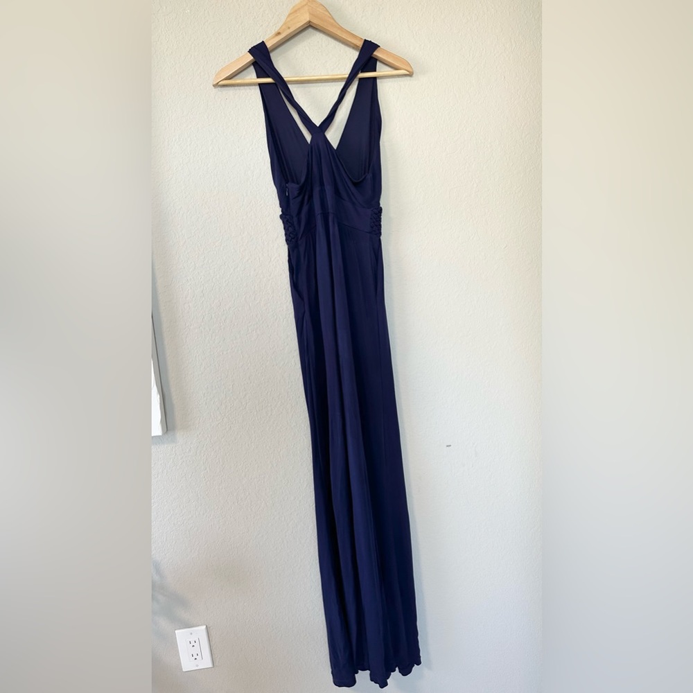 Anthropologie Maeve Navy Yuma Maxi Dress - Picture 4 of 12